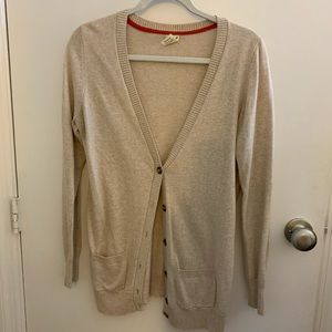 Oatmeal Cardigan with Pockets